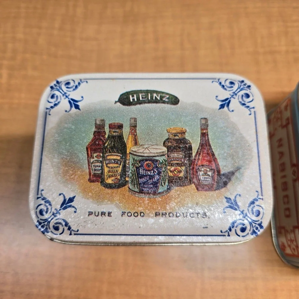 3 Retro Reproduction Bristol Ware Tins 1983 Bon Ami, Heinz, Nabisco Great Shape!